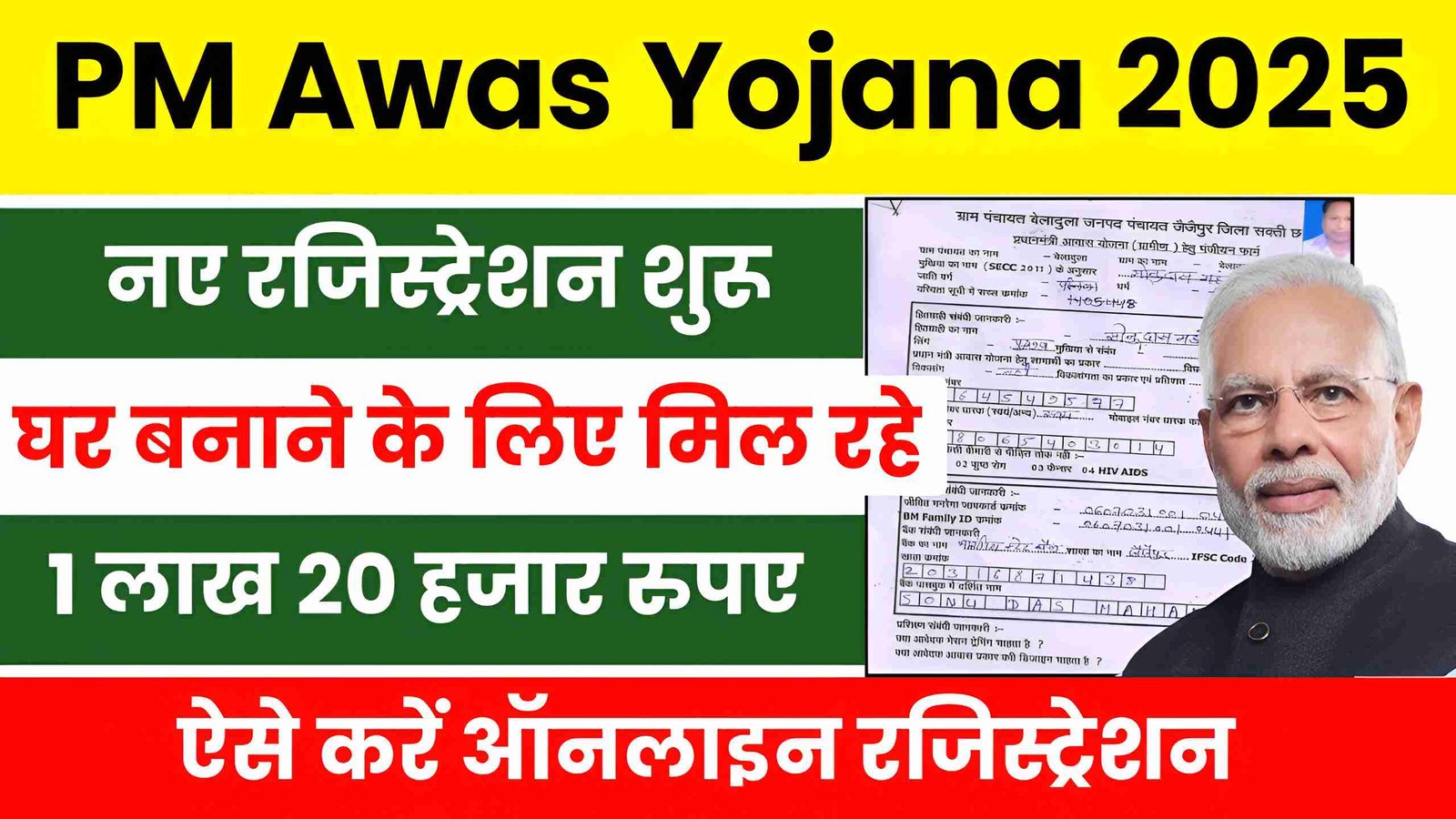 PM Awas Yojana New Registration 2025
